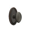 Emtek Egg Knob with Oval Rosette Concealed Fastener 