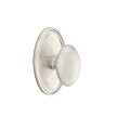 Emtek Egg Knob with Oval Rosette Concealed Fastener 