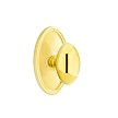 Emtek Egg Knob with Oval Rosette Concealed Fastener 