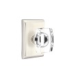 Emtek Windsor Knob with Neos Rosette Concealed Fastener 