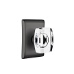 Emtek Windsor Knob with Neos Rosette Concealed Fastener 