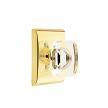 Emtek Windsor Knob with Neos Rosette Concealed Fastener 